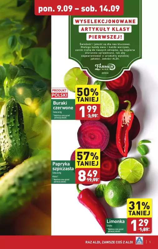 Aldi - gazetka promocyjna Pełny katalog od poniedziałku 09.09 do soboty 14.09 - strona 5