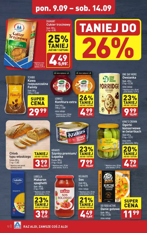 Aldi - gazetka promocyjna Pełny katalog od poniedziałku 09.09 do soboty 14.09 - strona 12