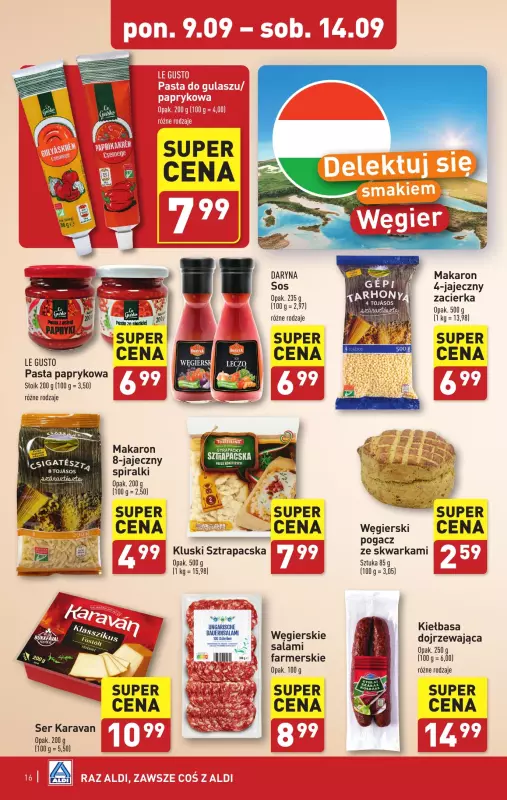 Aldi - gazetka promocyjna Pełny katalog od poniedziałku 09.09 do soboty 14.09 - strona 16