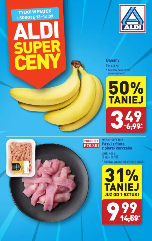 Aldi - gazetka promocyjna Super cena! od piątku 13.09 do soboty 14.09