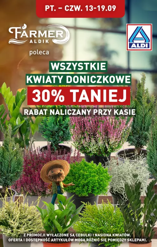 Aldi - gazetka promocyjna Farmer Aldik poleca! od piątku 13.09 do czwartku 19.09