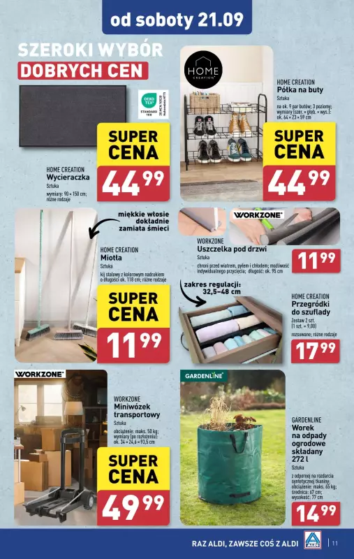 Aldi - gazetka promocyjna Aldi ma to coś! od poniedziałku 16.09 do soboty 21.09 - strona 11