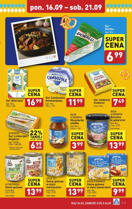 Aldi - gazetka promocyjna Pełny katalog! od poniedziałku 16.09 do soboty 21.09 - strona 15