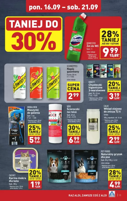 Aldi - gazetka promocyjna Pełny katalog! od poniedziałku 16.09 do soboty 21.09 - strona 13