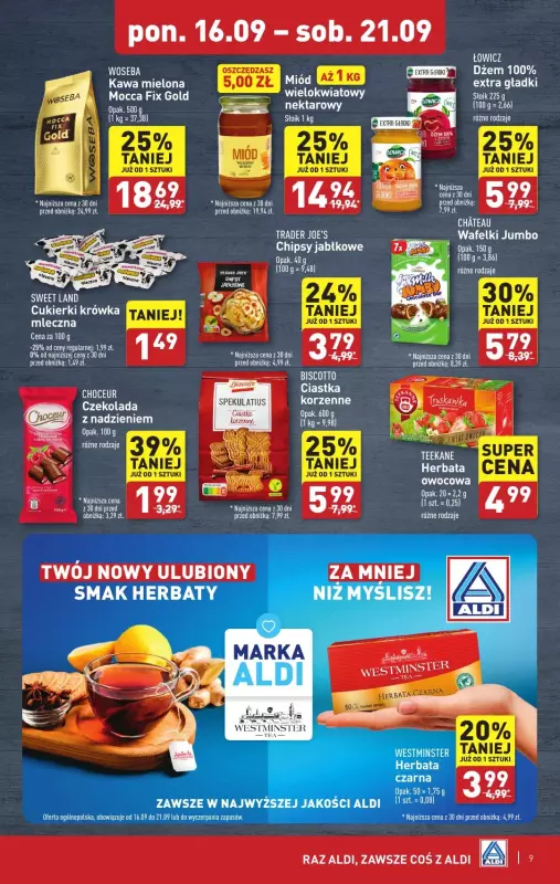 Aldi - gazetka promocyjna Pełny katalog! od poniedziałku 16.09 do soboty 21.09 - strona 9