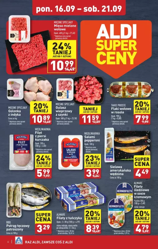 Aldi - gazetka promocyjna Pełny katalog! od poniedziałku 16.09 do soboty 21.09 - strona 6