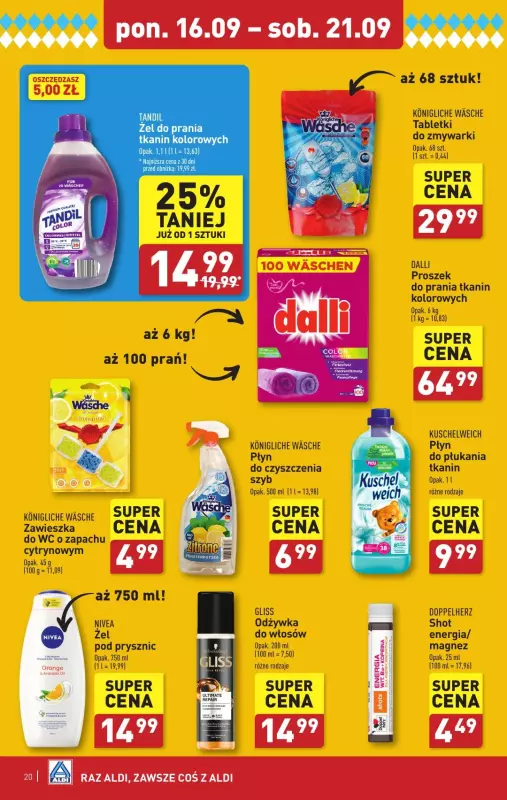 Aldi - gazetka promocyjna Pełny katalog! od poniedziałku 16.09 do soboty 21.09 - strona 20