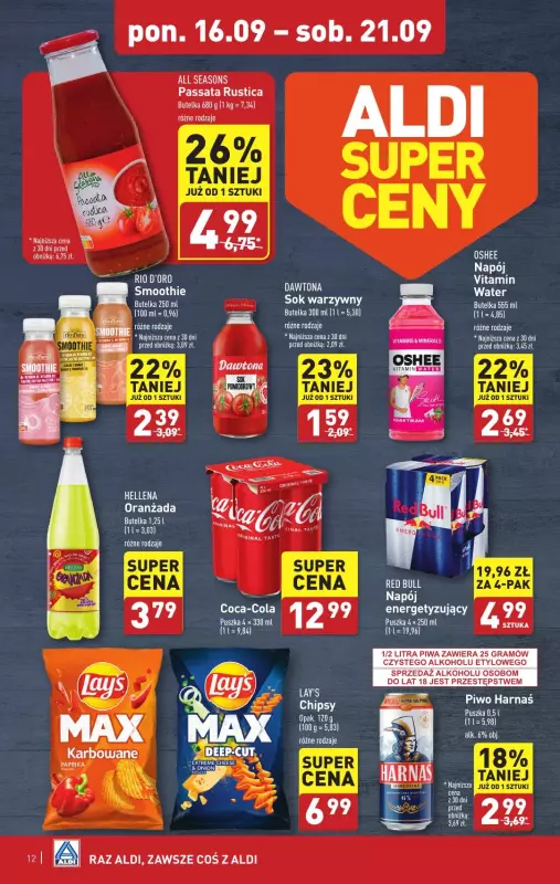 Aldi - gazetka promocyjna Pełny katalog! od poniedziałku 16.09 do soboty 21.09 - strona 12