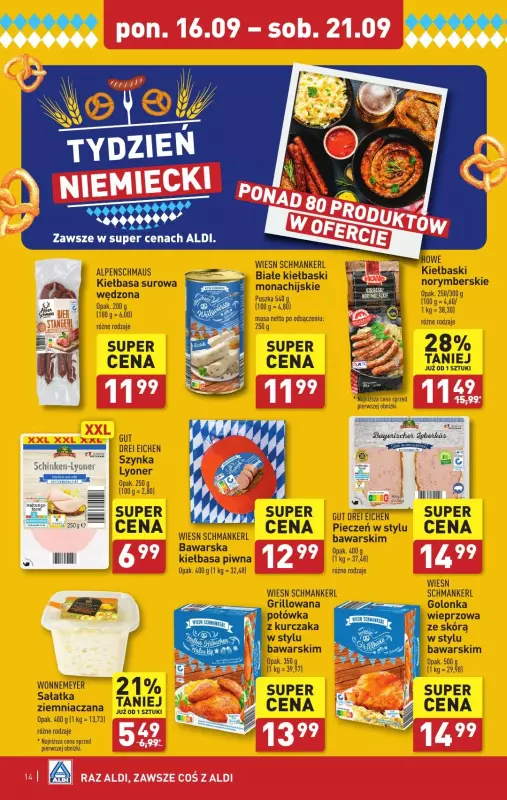 Aldi - gazetka promocyjna Pełny katalog! od poniedziałku 16.09 do soboty 21.09 - strona 14