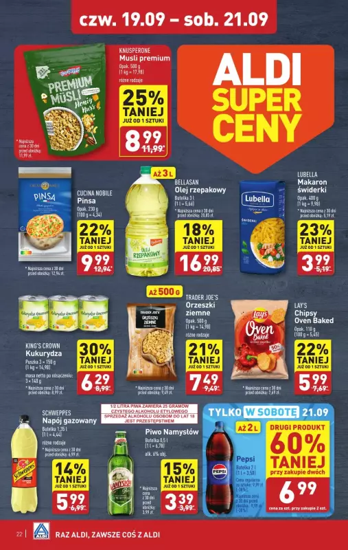 Aldi - gazetka promocyjna Pełny katalog! od poniedziałku 16.09 do soboty 21.09 - strona 22