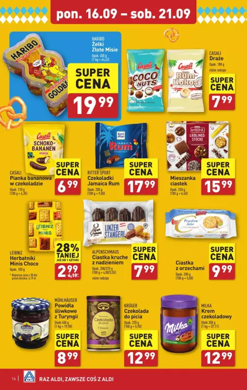 Aldi - gazetka promocyjna Pełny katalog! od poniedziałku 16.09 do soboty 21.09 - strona 16