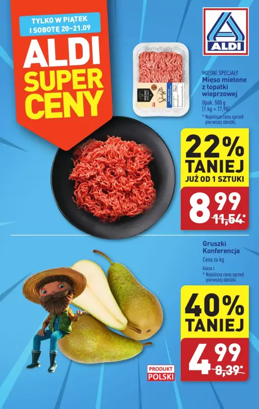 Aldi - gazetka promocyjna Super cena! od piątku 20.09 do soboty 21.09