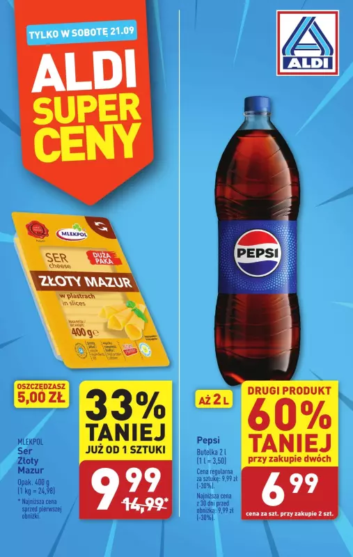 Aldi - gazetka promocyjna Super cena! od soboty 21.09 do soboty 21.09