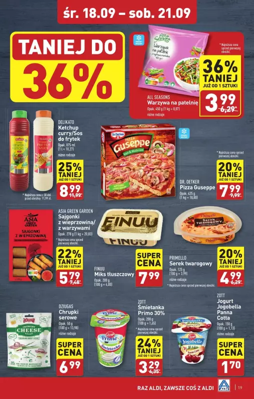 Aldi - gazetka promocyjna Krosno Odrzańskie: WIELKIE OTWARCIE już w środę : 18.09! od środy 18.09 do soboty 21.09 - strona 19