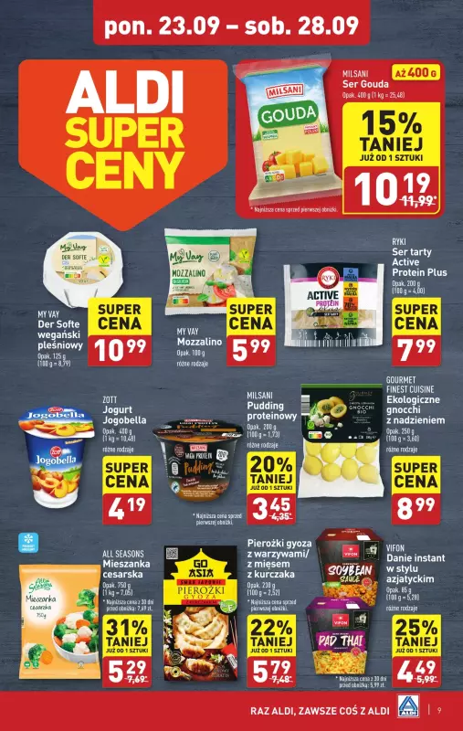 Aldi - gazetka promocyjna Pełny katalog od poniedziałku 23.09 do soboty 28.09 - strona 9