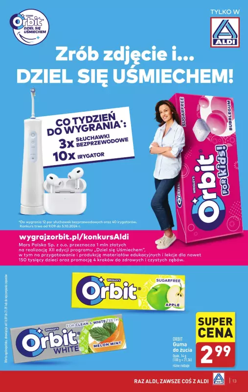 Aldi - gazetka promocyjna Pełny katalog od poniedziałku 23.09 do soboty 28.09 - strona 13