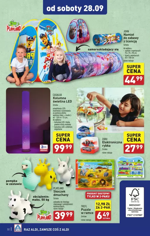 Aldi - gazetka promocyjna Pełny katalog od poniedziałku 23.09 do soboty 28.09 - strona 32