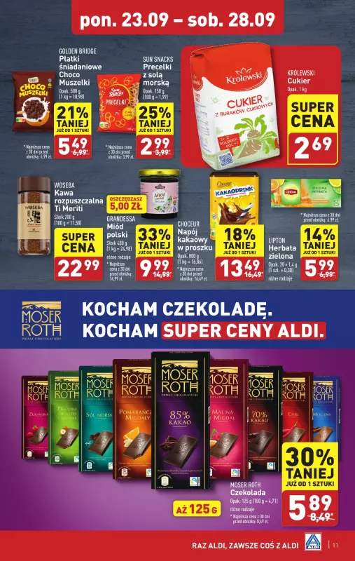 Aldi - gazetka promocyjna Pełny katalog od poniedziałku 23.09 do soboty 28.09 - strona 11