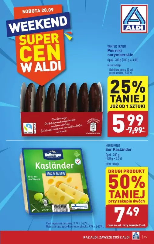 Aldi - gazetka promocyjna Pełny katalog od poniedziałku 23.09 do soboty 28.09 - strona 25