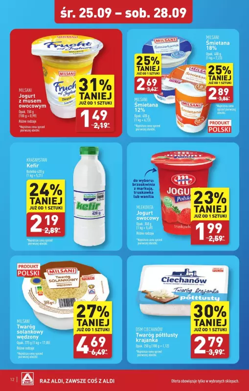 Aldi - gazetka promocyjna Szczecin : WIELKIE OTWARCIE już w środę : 25.09! od środy 25.09 do soboty 28.09 - strona 12