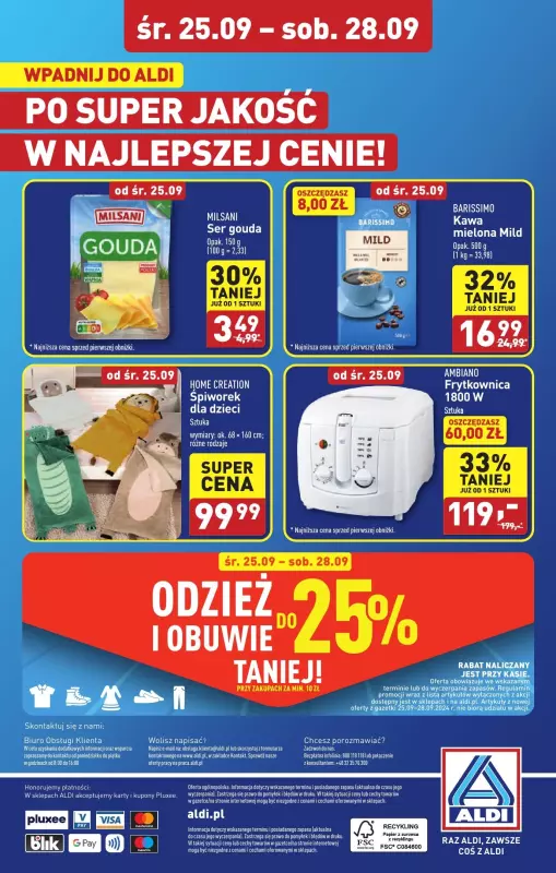 Aldi - gazetka promocyjna Szczecin : WIELKIE OTWARCIE już w środę : 25.09! od środy 25.09 do soboty 28.09 - strona 32