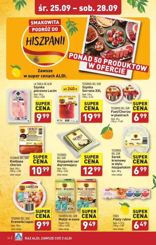 Aldi - gazetka promocyjna Szczecin : WIELKIE OTWARCIE już w środę : 25.09! od środy 25.09 do soboty 28.09 - strona 20