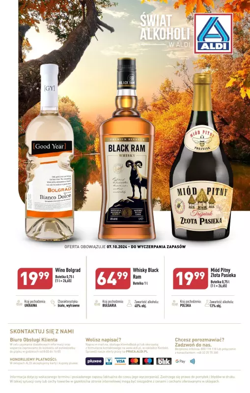 Aldi - gazetka promocyjna Gazetka alkoholowa od poniedziałku 07.10 do soboty 02.11 - strona 21