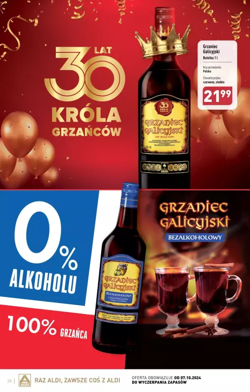 Aldi - gazetka promocyjna Gazetka alkoholowa od poniedziałku 07.10 do soboty 02.11 - strona 20