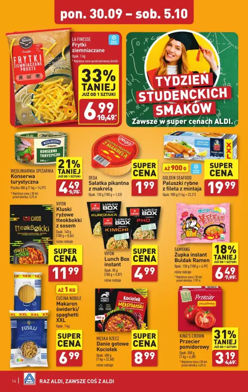 Aldi - gazetka promocyjna Pełny katalog! od poniedziałku 30.09 do soboty 05.10 - strona 14