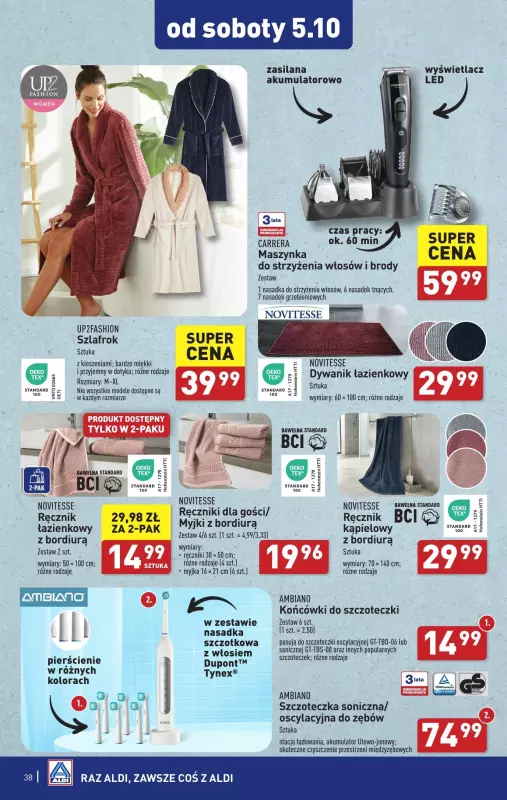 Aldi - gazetka promocyjna Pełny katalog! od poniedziałku 30.09 do soboty 05.10 - strona 38