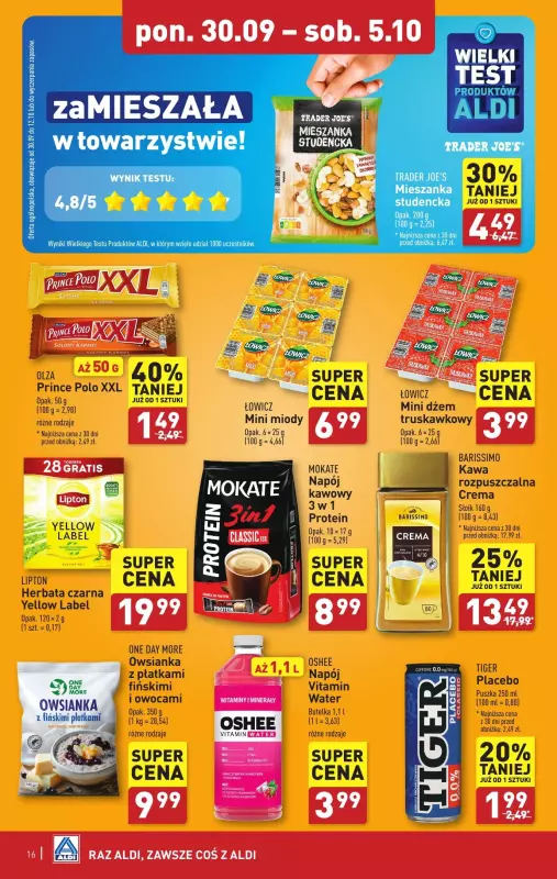 Aldi - gazetka promocyjna Pełny katalog! od poniedziałku 30.09 do soboty 05.10 - strona 16