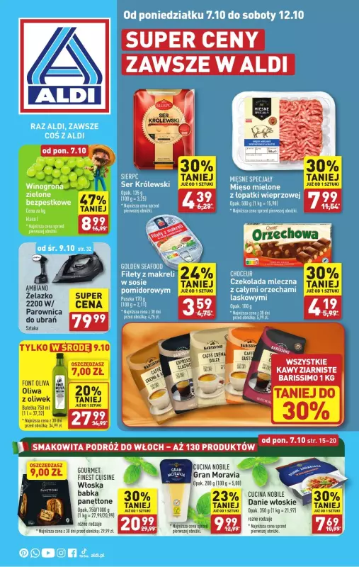 Aldi - gazetka promocyjna Pełny katalog! od poniedziałku 07.10 do soboty 12.10