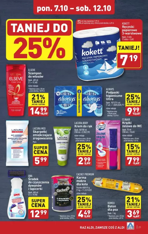 Aldi - gazetka promocyjna Pełny katalog! od poniedziałku 07.10 do soboty 12.10 - strona 21