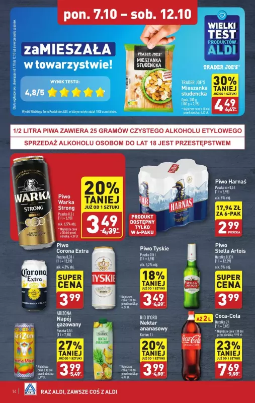 Aldi - gazetka promocyjna Pełny katalog! od poniedziałku 07.10 do soboty 12.10 - strona 14