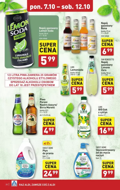 Aldi - gazetka promocyjna Pełny katalog! od poniedziałku 07.10 do soboty 12.10 - strona 20