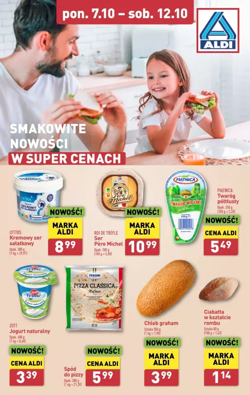 Aldi - gazetka promocyjna Smakowite nowości w super cenach! od poniedziałku 07.10 do soboty 12.10