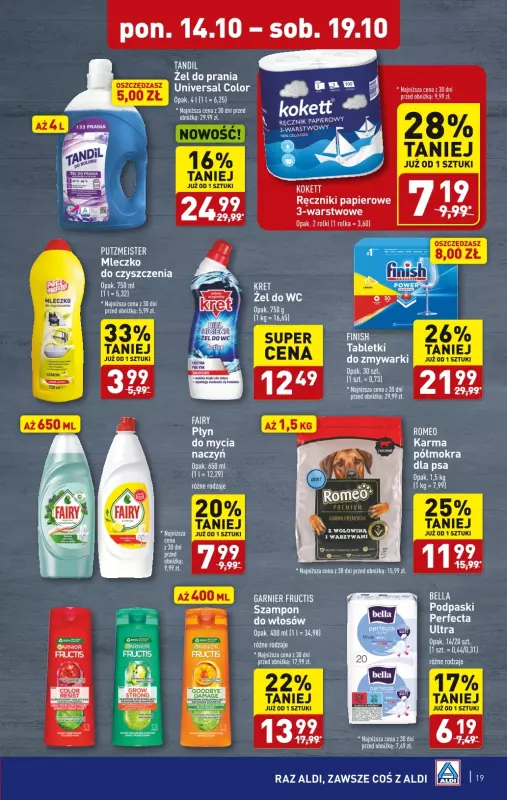 Aldi - gazetka promocyjna Pełny katalog! od poniedziałku 14.10 do soboty 19.10 - strona 19