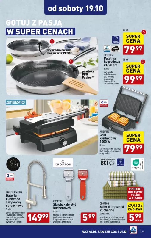 Aldi - gazetka promocyjna Pełny katalog! od poniedziałku 14.10 do soboty 19.10 - strona 39