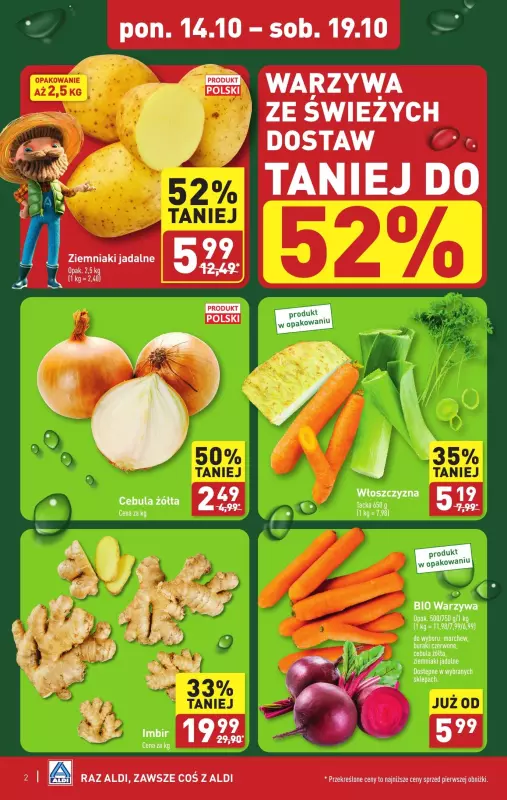 Aldi - gazetka promocyjna Farmer Aldik poleca! od poniedziałku 14.10 do soboty 19.10 - strona 2