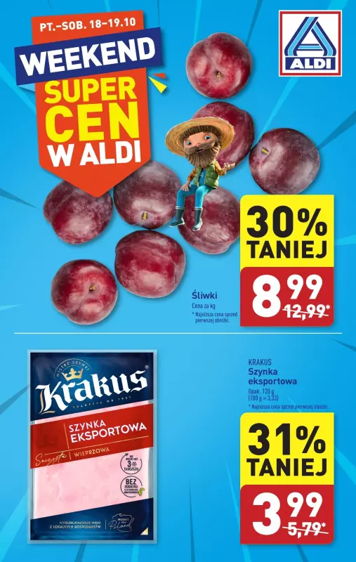 Aldi - gazetka promocyjna Super cena! od piątku 18.10 do soboty 19.10