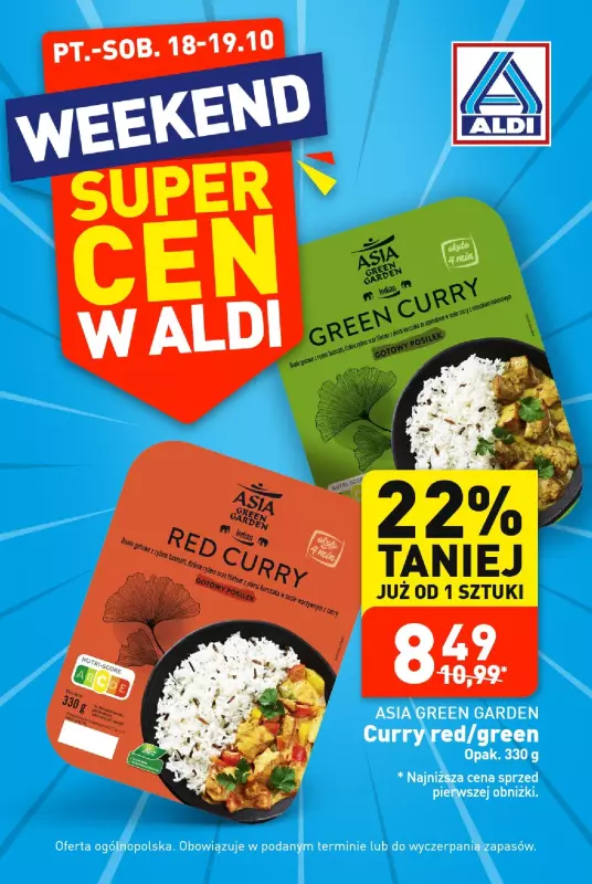 Aldi - gazetka promocyjna Super cena! od piątku 18.10 do soboty 19.10