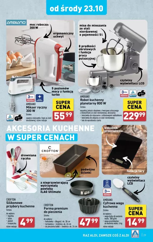 Aldi - gazetka promocyjna Pełny katalog od poniedziałku 21.10 do soboty 26.10 - strona 29