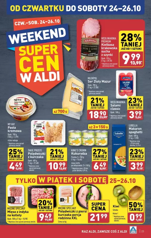 Aldi - gazetka promocyjna Pełny katalog od poniedziałku 21.10 do soboty 26.10 - strona 23