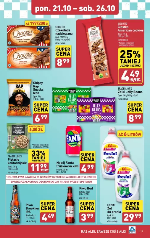 Aldi - gazetka promocyjna Pełny katalog od poniedziałku 21.10 do soboty 26.10 - strona 19