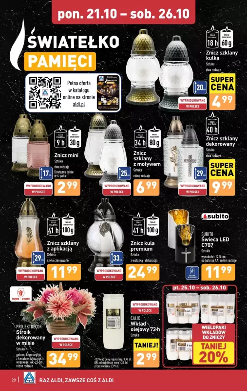 Aldi - gazetka promocyjna Pełny katalog od poniedziałku 21.10 do soboty 26.10 - strona 28