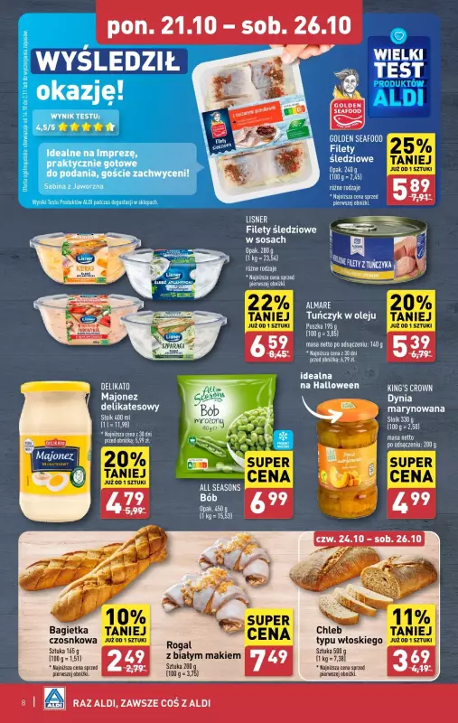 Aldi - gazetka promocyjna Pełny katalog od poniedziałku 21.10 do soboty 26.10 - strona 8