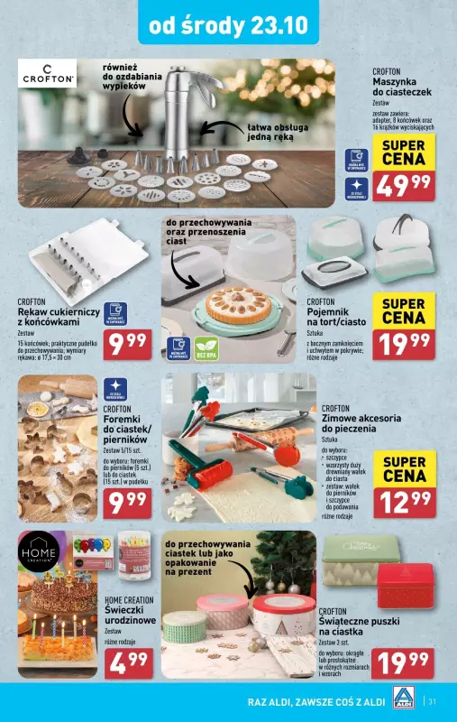 Aldi - gazetka promocyjna Pełny katalog od poniedziałku 21.10 do soboty 26.10 - strona 31