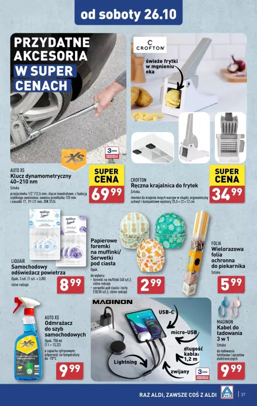 Aldi - gazetka promocyjna Pełny katalog od poniedziałku 21.10 do soboty 26.10 - strona 37