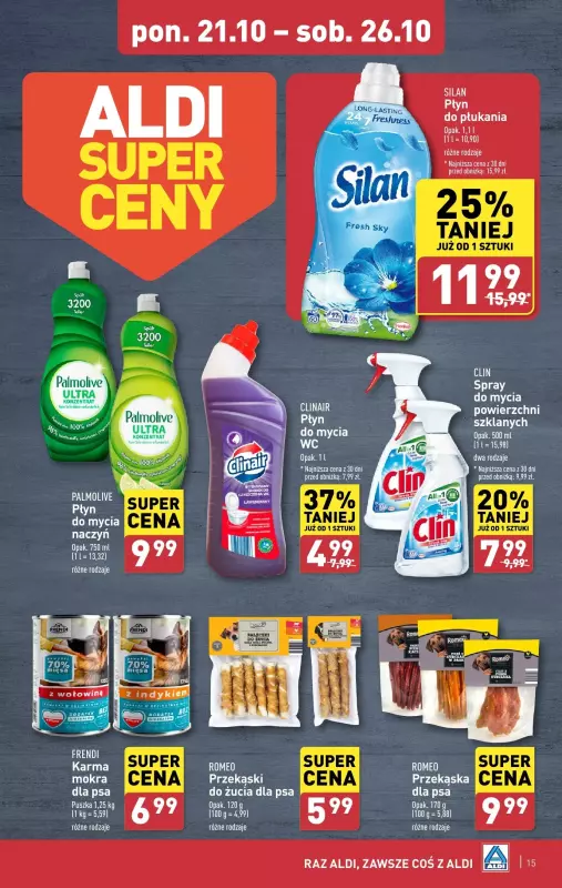 Aldi - gazetka promocyjna Pełny katalog od poniedziałku 21.10 do soboty 26.10 - strona 15