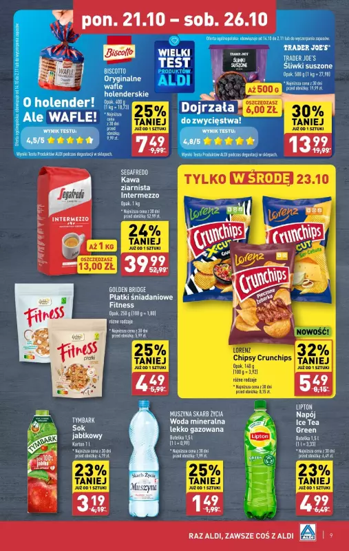 Aldi - gazetka promocyjna Pełny katalog od poniedziałku 21.10 do soboty 26.10 - strona 9